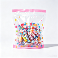 Op maat gemaakte 3-zijdig gesealde staande pouch, geurdicht, warmtegesloten plastic voedselverpakking voor snacks, snoep, suiker, voedselveilig.
