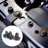 100 pièces, 6 tailles, clips en plastique pour attaches et clips de voiture, clips de retenue en plastique pour pare-chocs, kit de rivets