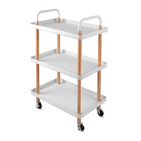 Table Basse Amovible Salon Canapé Table d'Appoint Bois Chambre Mini Table Avec Roues
