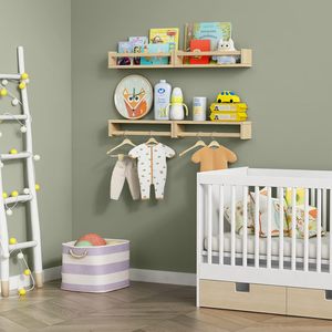 Môi Trường Tự Nhiên Rắn Gỗ Thông Vườn Ươm Kệ Sách Treo Tường Kệ Nổi Cho Trẻ Em Đồ Chơi Phòng Và Sách - Product Image 6