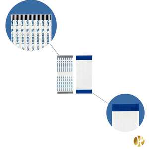 AP1. สายเคเบิลแบบแบนยืดหยุ่น <span class=keywords><strong>FPC</strong></span> FFC รุ่น 0N30175S1488 225C 0.035*0.65 T43/43 JHYCH 20624 80C 60V ชุดสายไฟแบบริบบิ้น - Product Image 3