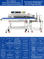 Mesin Vacuum Sealer JY 430QS-Y 1300W Continuous Band Sealer Pembentuk Pakaian Rajut 500x480mm Pengemasan Industri