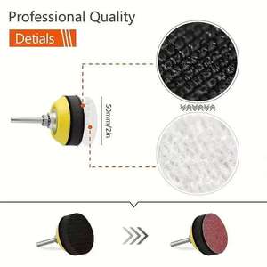 244 Piece Sandpaper Set 2 Inch 80-3000 Grit <b>Foam</b> Polishing <b>Pad</b> For Metal Wood Glass Automotive Grinding Die Grinder Use - Product Image 5