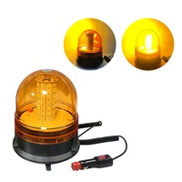 Luz de Advertencia LED Ámbar SG SG-SR14C, DC12-24V, Montaje Magnético, Luz Intermitente, IP65, Luz de Seguridad para Vehículos de Ingeniería