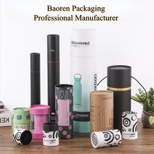 Baoren Universal publicidad taza embalaje regalo papel tubos termos vidrio agua tazas té botes al por mayor con logotipo personalizado - Product Image 6