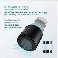 Gobelet à eau riche en hydrogène 8000PPB, générateur d'hydrogène rapide portable, une machine à double usage, bouteille d'eau hydrogénée pour les voyages et la maison