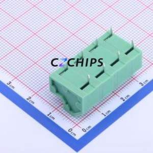 KF237-7.62-4P Spring Terminal Block Through hole Component (THT),P=7.62mm Connector 1x4P 7.62mm Green 4P - Product Image 2
