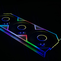 Ventilador de CPU de Alto Rendimiento, 15 LED, 5V, ARGB, 120mm, Pequeño, 4 Pines, PWM, Silencioso, Refrigeración para Computadora, Disipador de Calor de Plástico para Gamers