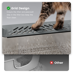 Shenghui XXXL Super Große, Halbgeschlossene Katzenstreu-Toilette aus Edelstahl und Kunststoff, Umweltfreundlich, 70 cm Hoch, 50 cm Breit, 60 L Fassungsvermögen - Product Image 6