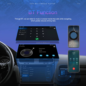 Autoradio Android Podofo Double Din 7'' pas cher avec AHD, GPS, WIFI, BT, DSP, FM, ventilateur de refroidissement, commande vocale intelligente et écran partagé - Product Image 4