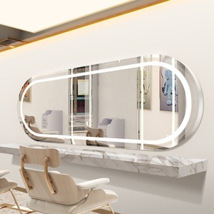 Miroir LED simple face de style épuré pour salon de coiffure professionnel - Product Image 4