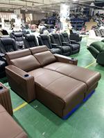 Modernes Elektrisches Echtleder-Kino-Heimkino-Relaxsofa mit Umweltfreundlichem Design für das Wohnzimmer