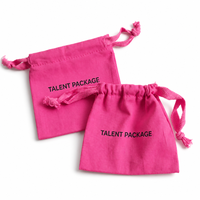 Pochette à savon pour bougie en coton et lin imprimé de logo personnalisé sac cadeau écologique à cordon