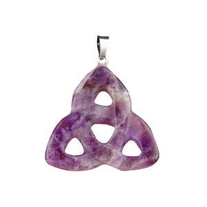 Grosir pesona Irlandia simpul Celtic liontin batu permata berongga segitiga DIY liontin untuk membuat perhiasan - Product Image 6