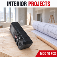 Télémètre laser numérique portatif industriel, précision de 1,5 mm, portée de 0,05 à 60 m, pour la construction intérieure, la rénovation, la menuiserie