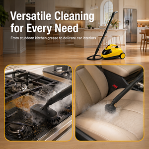 PST528 Multi-Purpose Steam Cleaner 1500W 4.5Bar High Temp for Home Floor <b>Carpet</b> Car Upholstery - Product Image 4