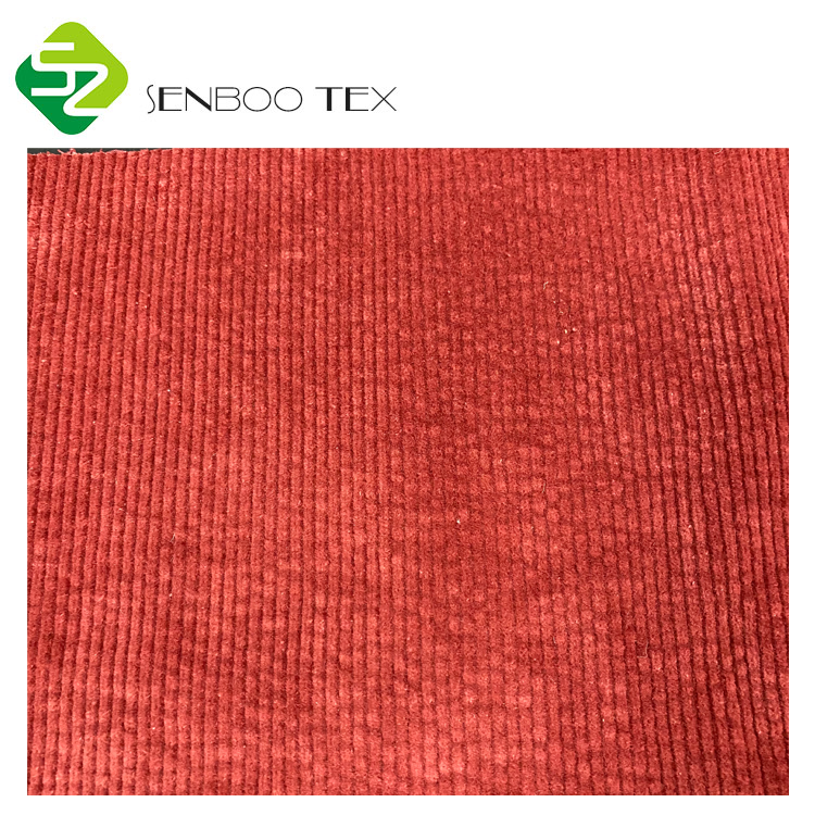 Tessuto di velluto a coste di cotone 98% 2% spandex del cotone tessuto di velluto a coste 8W 377GSM utilizzato per divano e pantaloni