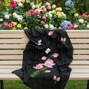 Vestido Azrak de Seda/Algodón con Estampado a Cuadros Tassar, Diseño Asimétrico, Ecológico, de Secado Rápido, Peso Medio, Tejido de Densidad 6868, para Niñas, para Bodas - Product Image 1