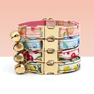 Producto más vendido para <span class=keywords><strong>collar</strong></span> de choque con patrón de frutas de poliéster 2025 para gatos, <span class=keywords><strong>collar</strong></span> de gato personalizado colorido, collares de campana de gato suaves - Product Image 1