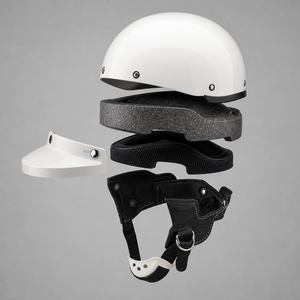 Factory Direct Lightweight Breathable Half Face <strong>Scoop</strong> Helmet for Electric Scooter Moped Motorcycle Riding - Product Image 2