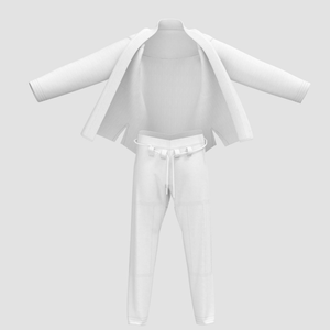 Kimono de Jiu-Jitsu <span class=keywords><strong>sans</strong></span> logo, haute qualité, unisexe, en coton perlé, pour les arts martiaux - Product Image 5