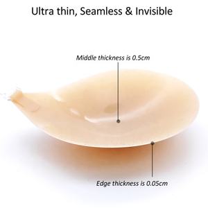 도매 스트랩리스 백리스 스킨 컬러 앞 버클 클리비지 심리스 접착식 인비저블 실리콘 브라 제조업체 - Product Image 5