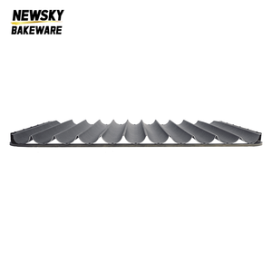 Plaque de cuisson à 11 rainures pour baguettes 800x1000 mm, en aluminium antiadhésif, pour boulangerie commerciale - Product Image 3