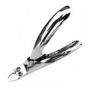 Coupe-ongles en acier inoxydable en gros pour faux ongles, coupe-pointes en U pour extensions, coupe-ongles acryliques pour soins des doigts/des orteils