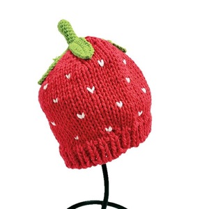 Tùy Chỉnh Crochet Dâu Tây Mô Hình Xô Hat Đáng Yêu Sữa Bông <span class=keywords><strong>Beanie</strong></span> Cho Cô Gái Và Chàng Trai Thời Trang Ấm Áp Hàng Ngày Mặc - Product Image 6