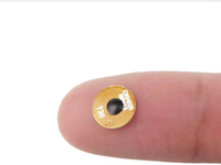 Badge commémoratif personnalisé en émail dur plaqué argent avec lecteur de musique NFC intégré, logo personnalisé, effet audio, cadeau pour