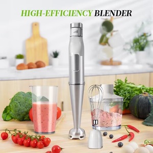 Mạnh mẽ <span class=keywords><strong>5</strong></span> trong <span class=keywords><strong>1</strong></span> thép không gỉ thanh thực phẩm trộn điện máy xay sinh tố Có thể điều chỉnh 1000W tay ngâm máy xay sinh tố - Product Image 2