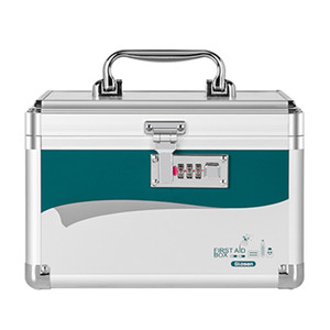 Caja de Almacenamiento Médica Cuadrada de Aleación de Aluminio Glosen con Cerradura de Código, Capacidad de 10-20L para Botiquines de Primeros Auxilios, Uso en el Hogar y al Aire Libre - Product Image 1