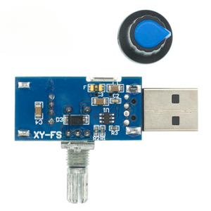 Mini USB FAN đốc điều khiển tốc độ gió điều chỉnh âm lượng không khí làm mát câm đa chức năng quạt tốc độ mô-đun chuyển đổi - Product Image 4