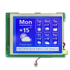 5.7 inch 320x240 graphic blue display TAB parallel monochrome lcd module