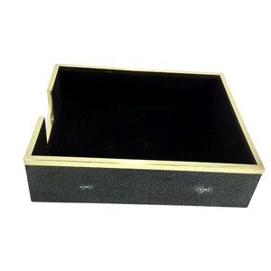 OEM/ODM MDP + L Shagreen joyería de piel sintética/sin cuello/cajas de almacenamiento de relojes - Product Image 5