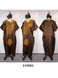 <span class=keywords><strong>Robe</strong></span> décontractée élégante en satin à col carré brodé, grande <span class=keywords><strong>taille</strong></span> pour femmes, tendance européenne et américaine, AliExpress - Product Image 2