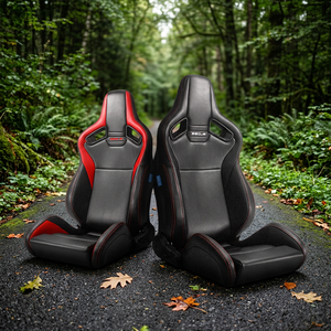 SSCUS SP-PU Siège de course inclinable haut de gamme en cuir PU pour adulte, avec repose-pieds et appui-tête, pour PC - Product Image 1