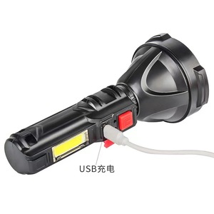 ไฟฉาย LED แบบ COB ชาร์จไฟได้ ใช้แบตเตอรี่ ชาร์จผ่าน USB พกพาสะดวกสำหรับกิจกรรมกลางแจ้ง - Product Image 1