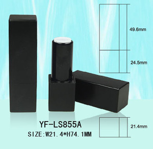ลิปสติกทรงเหลี่ยมบรรจุภัณฑ์แม่เหล็กสีดำหลอดลิปสติกแบบไม่มีฝาปิดภาชนะบรรจุฉลากส่วนตัว - Product Image 4