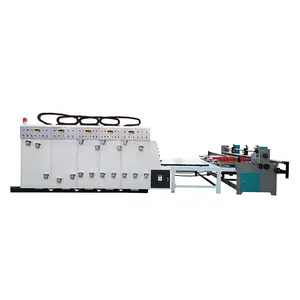 Máquina hp para a fabricação de caixa de papelão enrolado impressora flexível com slotter