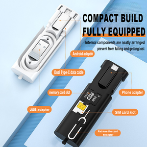 Hộp lưu trữ cáp dữ liệu sạc nhanh 60W Bộ chuyển đổi Cáp dữ liệu đa năng tất cả trong một phù hợp cho gia đình/văn phòng/du lịch - Product Image 3