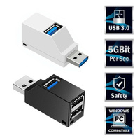 USB3.0 – accessoires d'ordinateur, répartiteur USB, adaptateur de câble, adaptateur de prise de courant, plusieurs réseaux, moyeux à 3 ports