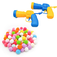 Jouet interactif pour chat : pistolet lanceur de balles en peluche silencieuses pour taquiner le chat – Mini pistolet créatif pour animaux de compagnie