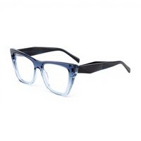 Montures de lunettes œil-de-chat Flowerfour en acétate, montures optiques à bordure complète, lunettes de mode unisexe pour usage quotidien