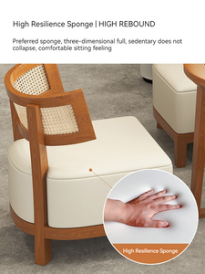 Nhà hàng hiện đại Bộ đồ nội thất nhà hàng gian hàng ấm cúng rắn khung gỗ sofa nhà hàng - Product Image 5