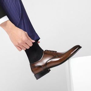 รองเท้าหนังผู้ชายแบบคลาสสิก Goodyear Welted ทำมือ ขายส่ง - Product Image 3