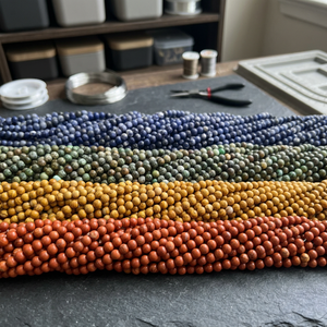 ลูกปัดหินโมราคริสตัลพลอยโกเมนเส้นหลวม8มม. งานฝีมือหินกึ่งมีค่า - Product Image 6