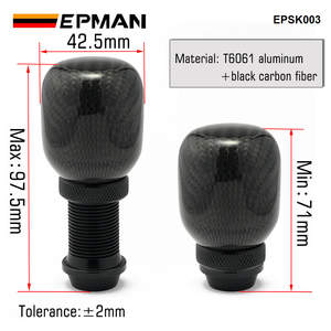 หัวเกียร์อะลูมิเนียมปรับระดับความสูงได้ EPMAN รุ่น Universal มี 10 สี เหมาะสำหรับรถยนต์เกียร์ธรรมดา รถบรรทุก และรถ SUV ส่วนใหญ่ รุ่น EPSK003 - Product Image 2