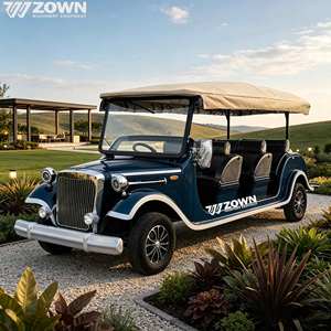Voiture électrique vintage multi-places personnalisable pour le tourisme, navette de visites pour parcs à thème, mariages, hôtels et excursions - Product Image 1