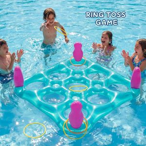 เกมส์เป่าลม 2-in-1 ติ๊กแท็กโทและเกมโยนห่วงพร้อมลูกบอลและห่วง - Product Image 3